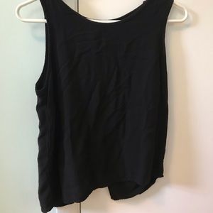 Black Silky Tank Top